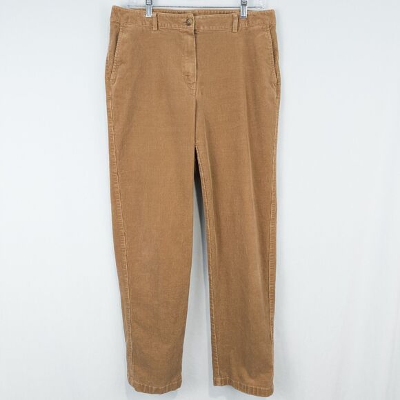 L.L. Bean Pants - LL Bean Favorite Fit Corduroy Straight Leg Pants Womens 10 M/T Camel 290447